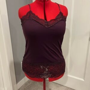 White House Black Market lace bottom camisole